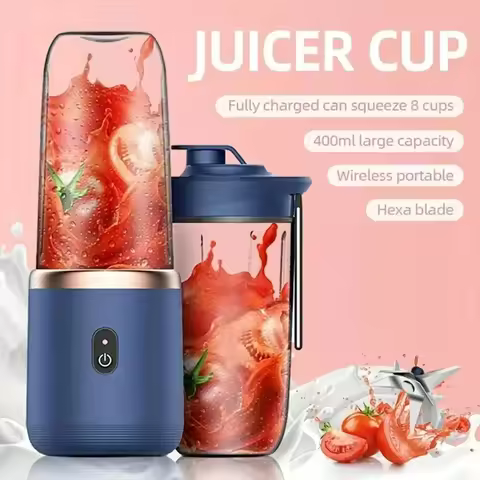 Portable Blender Bottle Electric 6 Blades Multifunction Juice Blender Fresh Juice Smoothie Blender I
