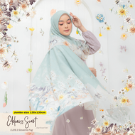 HIRA - Hijabwanitacantik - Segiempat Edelweiss Scarf Jumbo Series | Hijab Polycotton | Hijab dengan