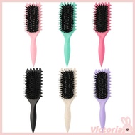 VIC Shape and Define Curls with Curly Hair Brush  Pulling Styling Combs for Woman