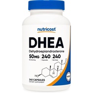 Nutricost DHEA 50mg, 240 Capsules - Gluten Free, Soy Free, Non-GMO, Supplement