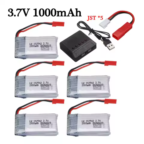 3.7V 1000mah Lipo Battery For Syma X400 X500 X800 HD1315 HJ818 HJ819 X25 Rc Drone Spare Parts JST pl