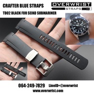 สายนาฬิกา แบรนด์ Crafter Blue รุ่น TD02 Mono Color for Seiko SNZF15 SNZF17 SNZF17 SRPD08K Mashu Lake