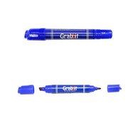 [ Grabbit ] Permanent Marker Twin Head Blue PM04
