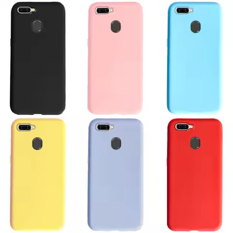 For Oppo A12 A3S A12e Case OppoA3S Soft Silicon TPU Back Cover For OPPO A5 OPPOA5 Case AX5 Cover Opp