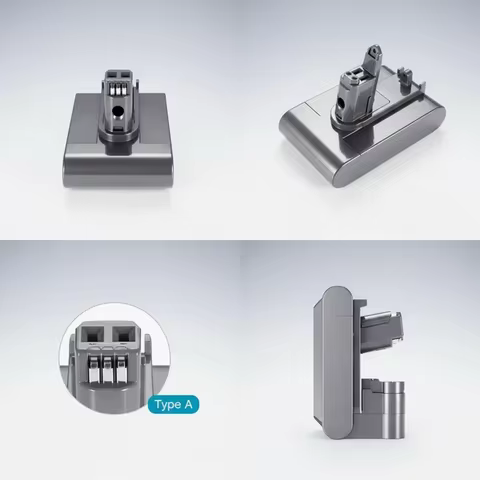 Rechargeable 22.2V Vacuum Cleaner Battery Type A/B Compatible with Dyson DC35 DC45 DC31 DC34 DC44 DC