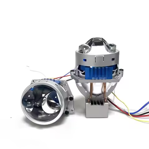 DLAND 75W XSE BI LED PROJECTOR LENS 3" THREE BEAM EASY INSTALLATION MOUNTING, BILED LASER HIGH BEAM 