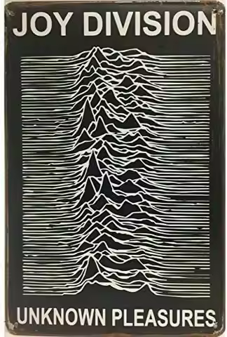 1pcs Vintage Style Joy Division Unknown Pleasure. Home Wall Decor Metal Tin Sign for Home Kitchen Ba