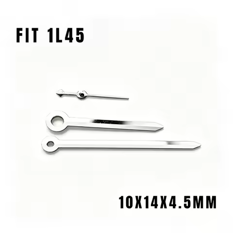 Pencil Stick Watch Hands 10×14×4.5mm Fit Miyota 1L45 Quartz Movement 3 Hands Silver Rose Gold Watch 
