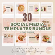 Instagram Template Canva Template Aesthetic Cafe Food Theme Restaurant Menu Makanan Poster Social Media Design Dashboard