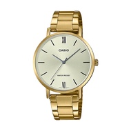 Casio Ladies' Analog Gold Ion Plated Stainless Steel Band Watch LTPVT01G-9B LTP-VT01G-9B