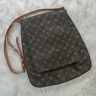 LV Musette Salsa Bag 咖色老花王菲包