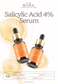 Cos De BAHA-Vitamin C Facial Serum with L-Ascorbic Acid 15% + Vitamin B5 - Korean Skin Care for Fade