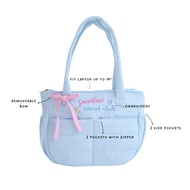 Seventeen Puffy Tote Bag (fits laptop up to 14") Puffy Tote Bag Laptop Tote Bag