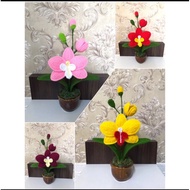 PREORDER-Handmade Orchid Crochet / Bunga Orkid Kait