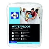 Sealy Stain Release, Odor Neutralizing, Perfect Grip Waterproof Mattress Pad, King, White