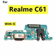 For Realme C61 Fast Charging Board USB Charger With IC Charge Dock Cellphone Part