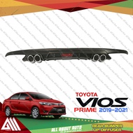 Toyota Vios 2019 - 2020 - 2021 4th Gen Rear Bumper Lip Diffuser (Matte Black)