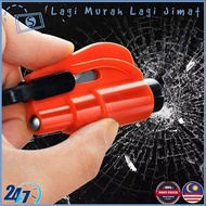 1pc x Pemecah Kaca Car Windows Glass Breaker Escape Rescue Tools Emergency Safety Hammer Tools Seat Belt Cutter Keychain