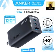 [Củ sạc 120W] Sạc Anker 3 cổng 2C1A 737 GaNPrime - Hỗ trợ GaN PowerIQ - A2148
