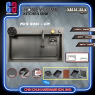 MOCHA HONEYCOMB SINK MKS9451-GM | SINKI HONEYCOMB ANTI CALAR
