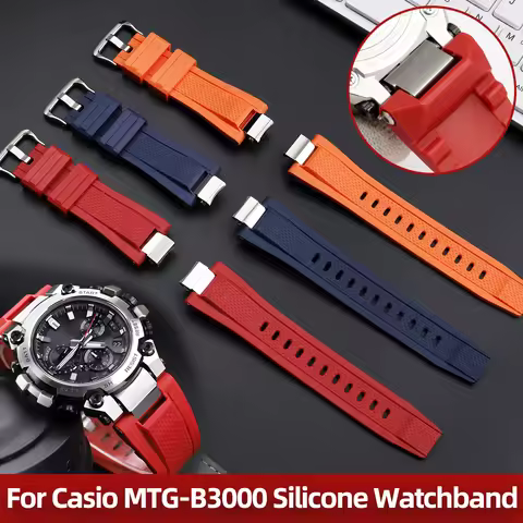 For Casio G-shock MTG-B3000 Sports Silicone Watch Strap Modified MTG-B3000 Outdoor Waterproof Watch 