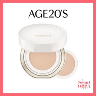 [Age 20's] Ultimate Serum Glow Cushion Foundation 15g +Refill Age 20 Compact Makeup Base Sunscreen