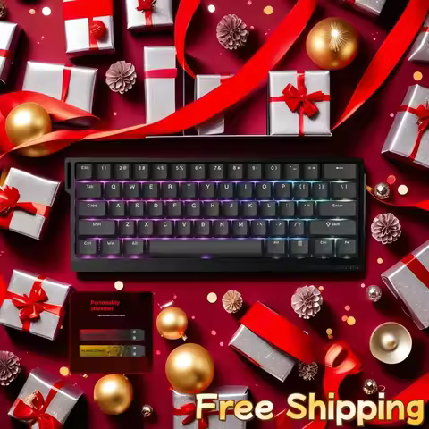 Madlions MAD68He MAD60He Magnetic Switch Mechanical Keyboard Mad60He Custom MAD68 Wired Keyboard Esp