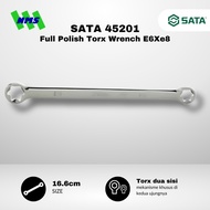Key SATA StarRing 45201 Full Polish Torx Wrench E6Xe8 For Narrow Spot Bolts