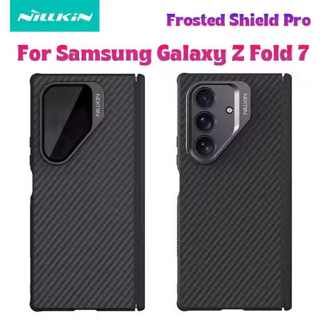 NILLKIN Slim Aramid Fiber Case for Samsung Z Fold 7 5G with Magnetic Stand & Metal Camera Frame Mili