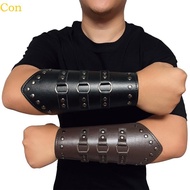 Con Medieval Armor Men Cosplay Wrist Bracers Lace-up Vintage Pirate Knight Gauntlet