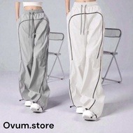 Women's Wide Leg Jogger Pants - Stylish Ovm Baggy Track Pants