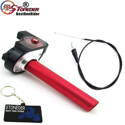 STONEDER Twsit Handle Throttle & 1200m Cable For XR CRF KLX110 50 cc 90cc 110cc 125cc - 250cc Dirt T