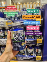 [HCM][Chính hãng Mỹ]Viên Uống Bổ Não focus factor nutrition for the brain 180 viên của Mỹ