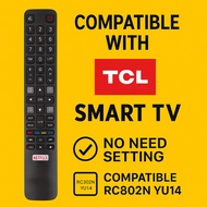 For TCL 4K smart TV remote control RC901V FMR1 universal 65C728 50P728 L32S525 65C828 no voice funct