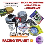 PACKAGE RACING WAVE125 BLOCK 57MM with HEAD, CRANKSHAFT "GP RACING"