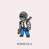 Vinyl Player Sticker Unknown Pixel Sticker Suitcase Outdoor Waterproof Sticker