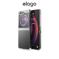 elago Compatible with Samsung Galaxy Z Flip 5 Case - Hybrid Clear Case, PC Hybrid Technology, Anti-Y