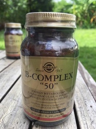 วิตามินบีรวม B-Complex 50 - 100 Vegetable Capsules (Solgar) วิตามินบีคอมเพล็กซ์ B-Complex 50