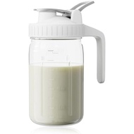 32 oz Breast Milk Pitcher, Glass Mason Jar Pitcher with Lid