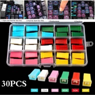 30Pieces20A-60A PAL Mini Fuse  Long Rectangular Fuse Box Fuse Kit