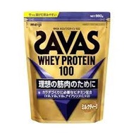(訂購) 日本製造 明治 SAVAS Whey Protein 100 乳清蛋白粉 980g 奶茶味