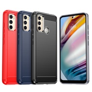 For Motorola Moto G60 Case Cover 6.8 inch Carbon Fiber Shockproof Silicone Bumper For Motorola Moto 