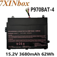 7XINbox P970BAT-4 15.2V 3680mAh 62Wh Laptop Battery For Clevo P960 P960EN-K For MIFCOM SG6 i7 RTX 20
