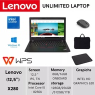 Laptop Lenovo Thinkpad X280 Core i3 i5 i7 Generasi 8 Layar 125 Inch Peningkatan Terbaru