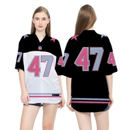 Streetwear Outfit Jersey Oversize Boxy Vintage Retro Unisex 47 FootBall/ Black and White Futsal/ kpo