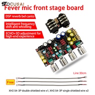 Focusai amp karaoke Reverb Board Micro karaoke hát phía trước Effector Board DSP trộn chống hú