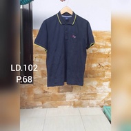 Thrift kaos kerah second branded