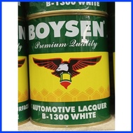 ➝ ◈ ∡ B 1300 AUTOMOTIVE LACQUER WHITE 1 LITER | BOYSEN | GLOSSY PAINT WHITE FOR METAL
