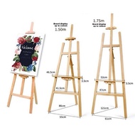 150cm 175cm Premium Pine Wood Easel Stand / Drawing Stand / Welcome Board Display / Event