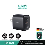 [Super Fastcharge 2.0] AUKEY PA-B2T หัวชาร์จเร็ว Omnia™ II Series 45W With GaN3 Power Tech หัวชาร์จที่รองรับ รองรับ Super Fast Charge 2.0 45W และเทคโนโลยี PD สำหรับ iPhone, Android, Laptop รุ่น PA-B2T